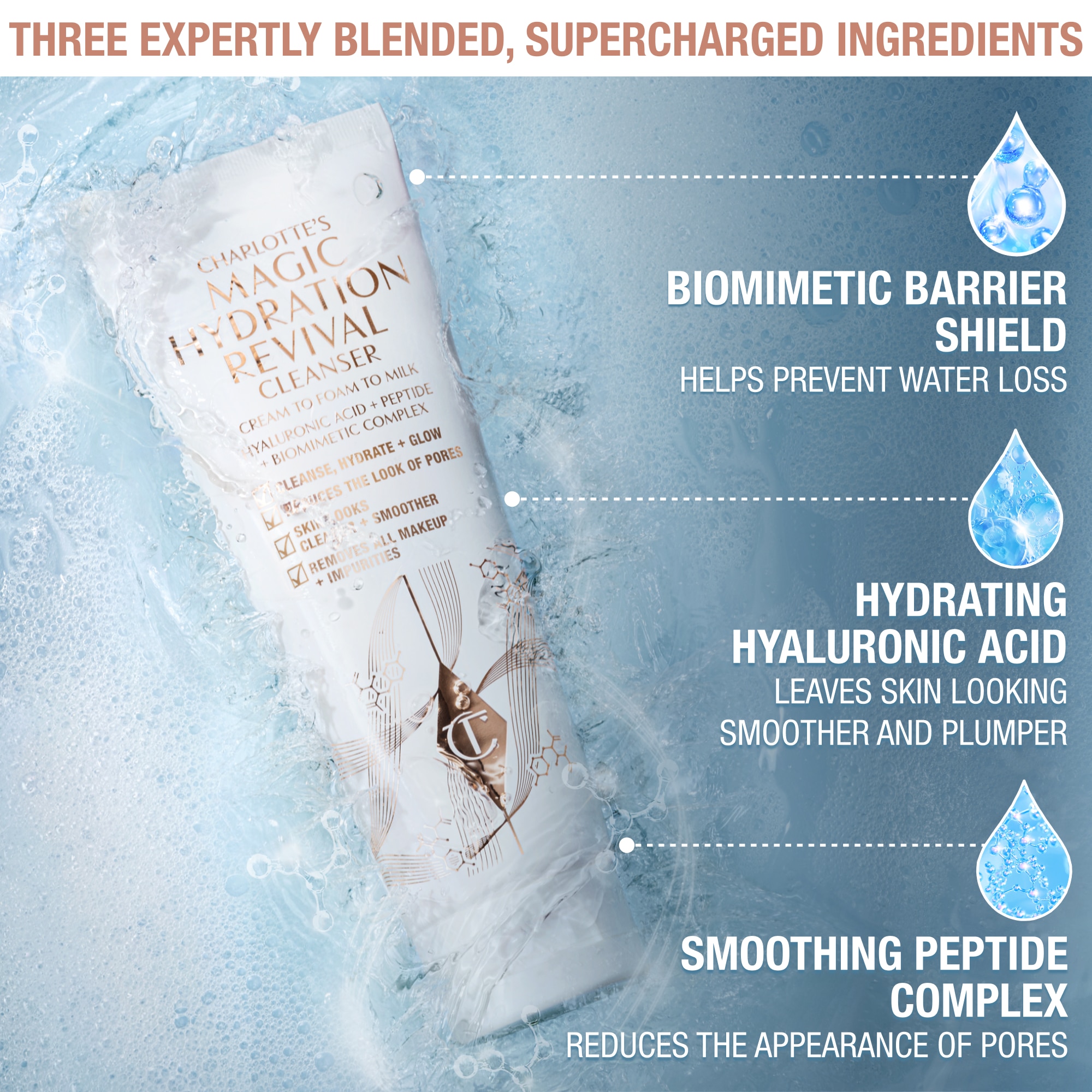 CHARLOTTE’S MAGIC HYDRATION REVIVAL CLEANSER (LIMPIADOR FACIAL)
